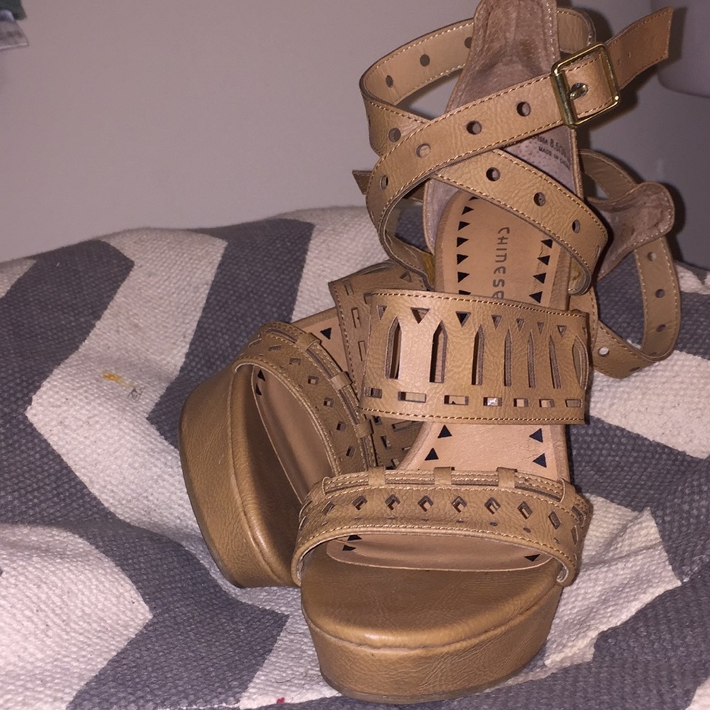Tan wedges